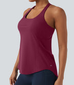 Débardeur running Halara UltraSculpt™ col rond dos croisé bonnets E-G