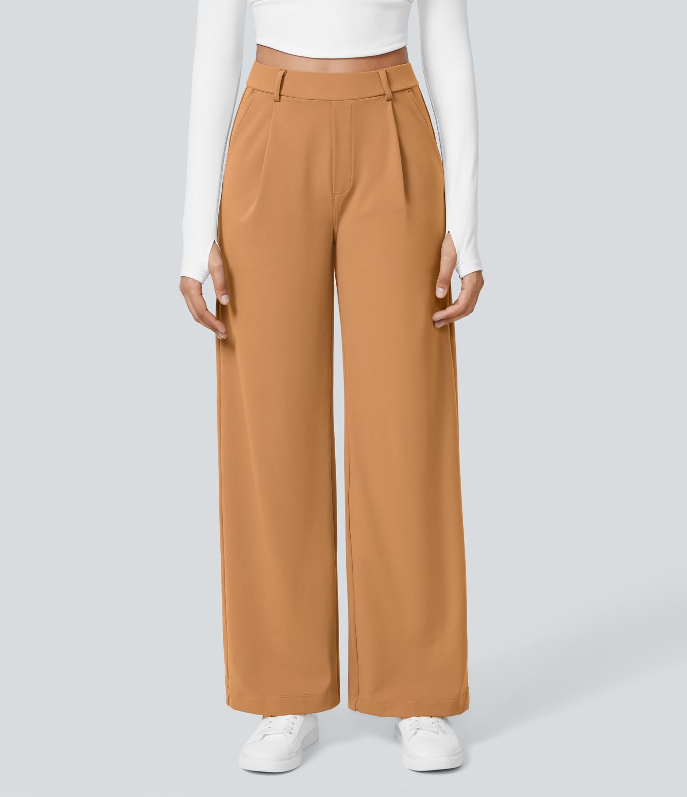 Pantalon tailleur Halara Flex™ DayStretch coupe droite taille haute avec poches