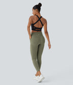 Legging d'entraînement gainant galbant taille haute avec effet scrunch et poches Halara UltraSculpt™