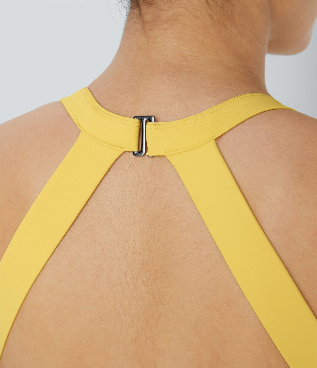 Robe de Danse Sport Mini à Volants Torsadés Dos Nu - Longueur Plus
