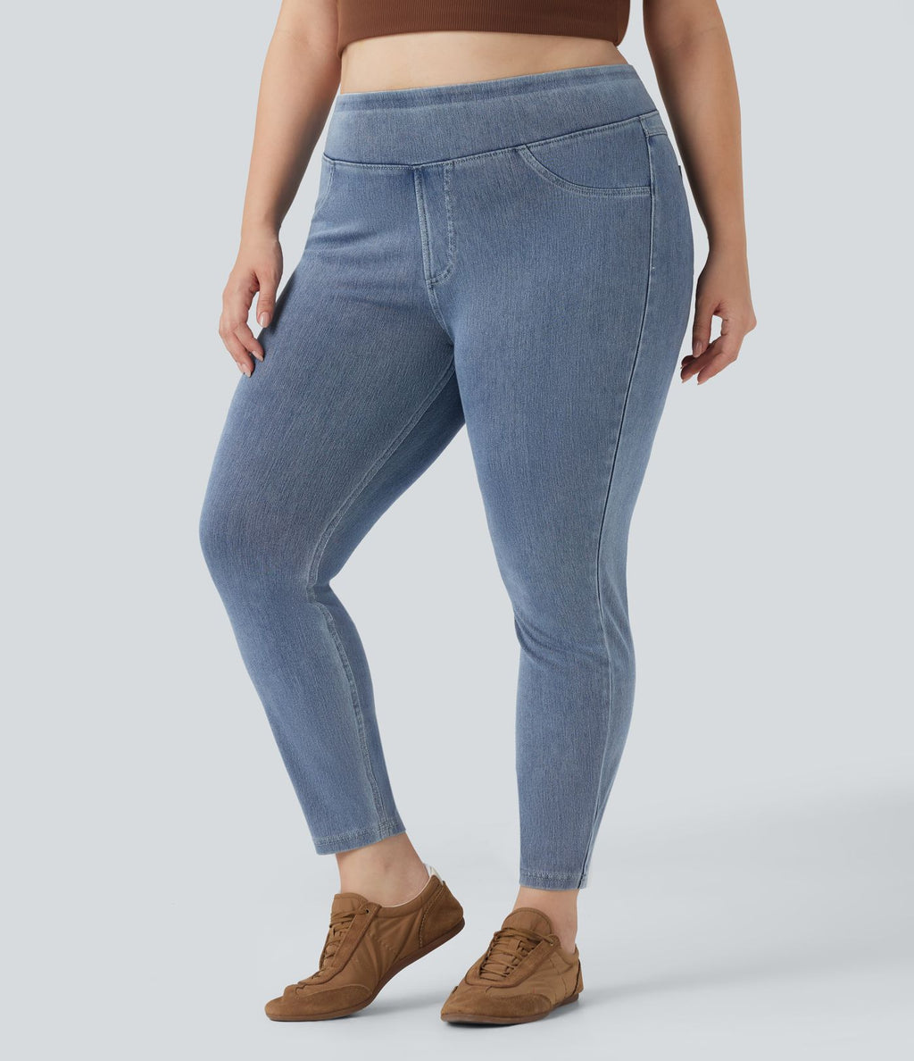 Halara Flex™ Jegging Casual Taille Haute Tricot Extensible Poche Latérale Arrière Grande Taille