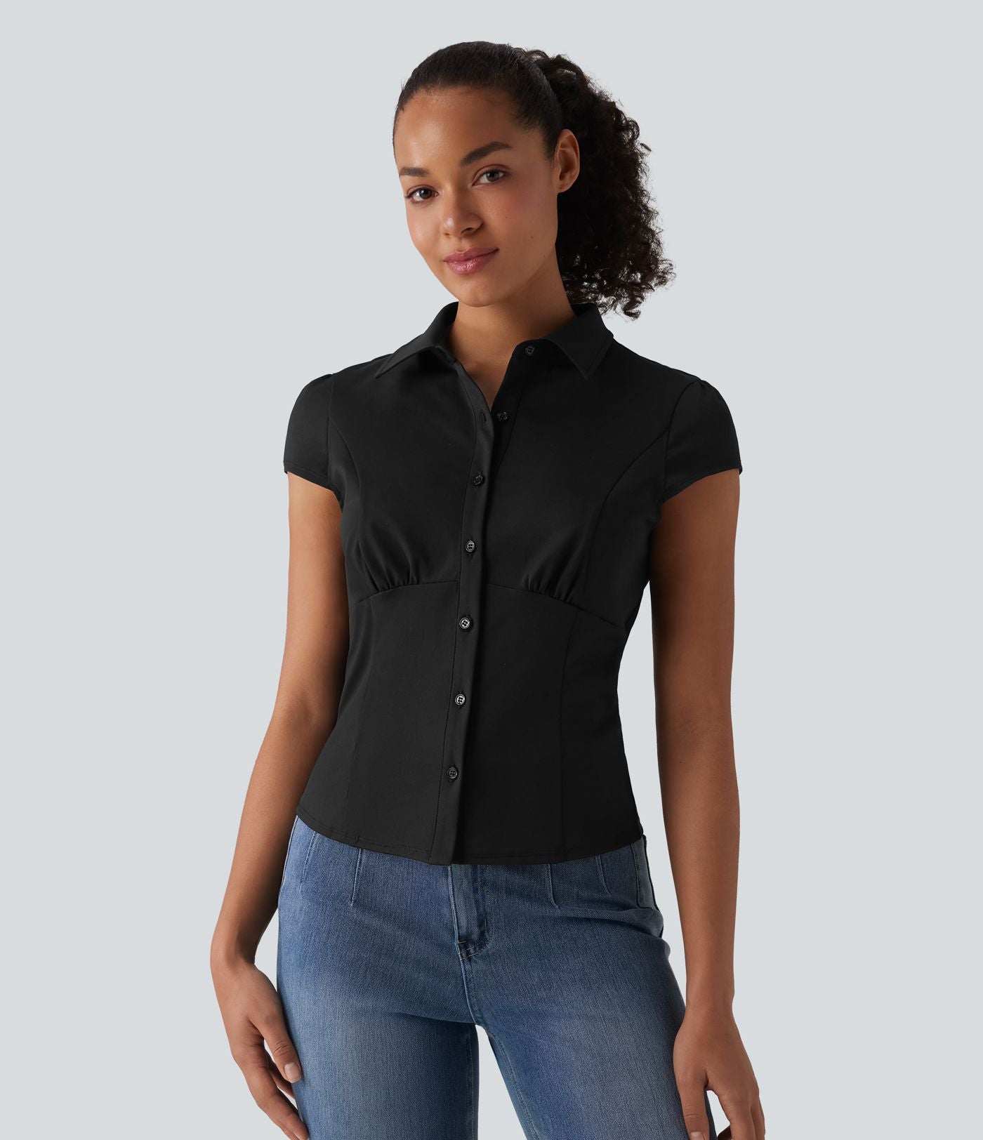 Chemise casual manches courtes séchage rapide