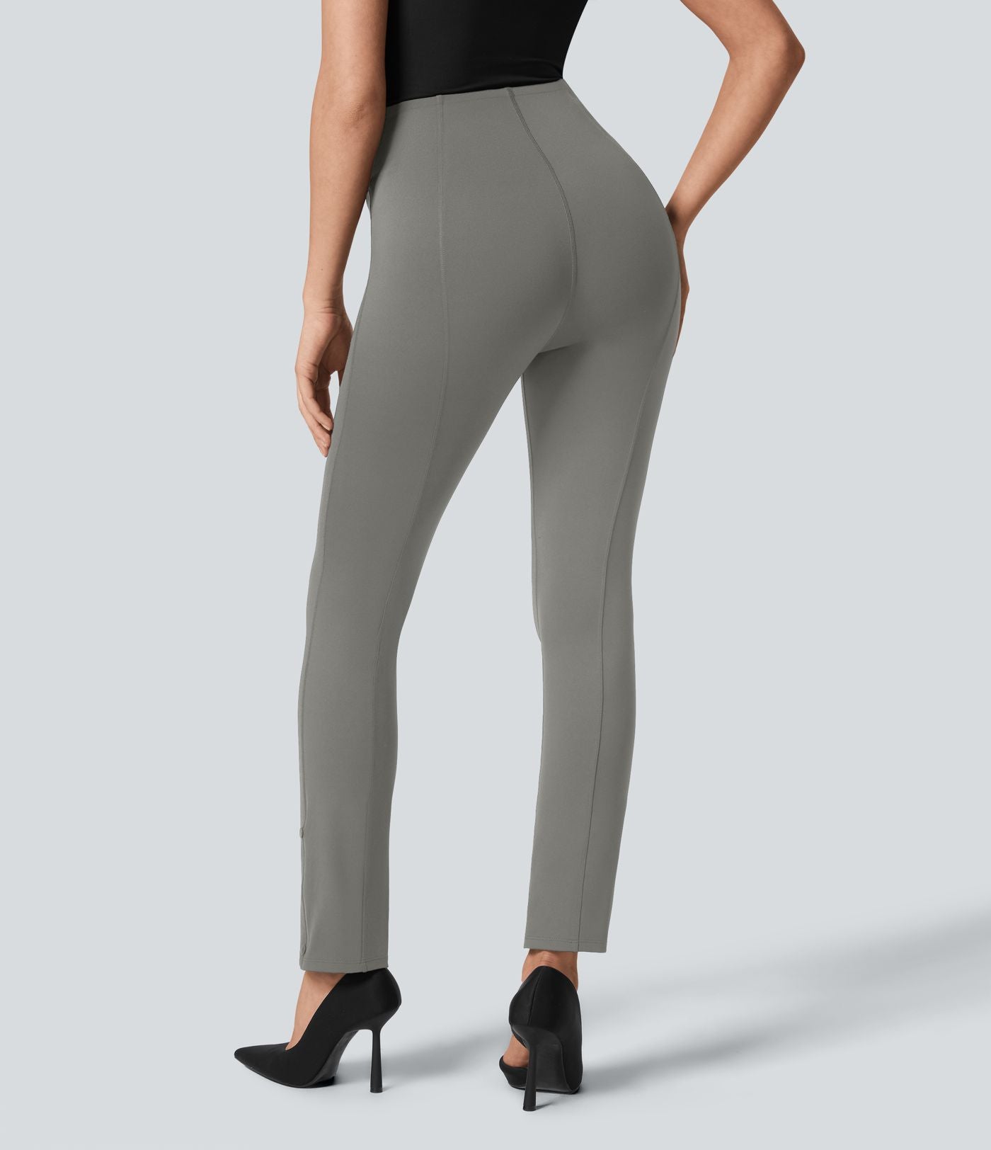Pantalon de travail 7/8 gainant taille haute avec ourlet ajustable Halara Flex™