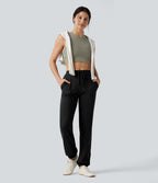 Jogging DayStretch décontracté, taille moyenne, cordon de serrage, à poches
