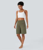 Bermuda SoftlyZero™ Airy de yoga taille haute avec poches multiples et effet frais InstantCool