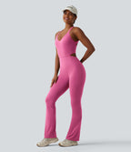 Combinaison bootcut d'entraînement gainante Halara UltraSculpt™ avec poches - Édition Easy Peasy