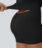 Robe de danse SoftlyZero™ Plush effet push-up dos nu avec bretelles réglables croisées et brassière intégrée – Édition Easy Peasy
