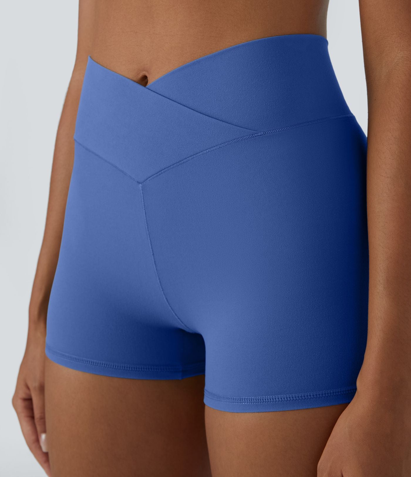 Softlyzero™ Short 7,5cm Biker Taille Haute Croisé Uni
