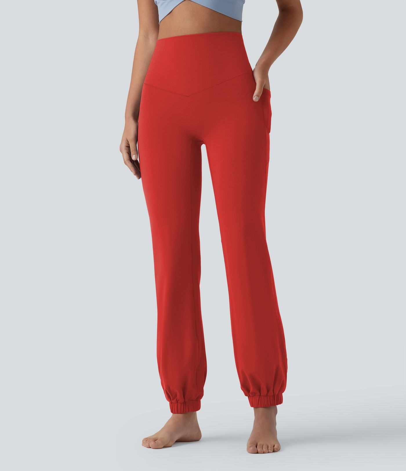 Jogging ballon danse SoftlyZero™ taille haute gainant avec poches