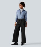 Pantalon tailleur thermique SoftlyZero™ Plush coupe droite taille mi-haute avec poches