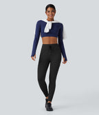 Jogging randonnée SoftlyZero™ Plush taille haute avec cordon de serrage et poches
