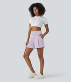 Short de travail large taille haute DayStretch avec poches