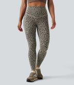 Legging de yoga gainant taille haute imprimé léopard avec poches Halara UltraSculpt™