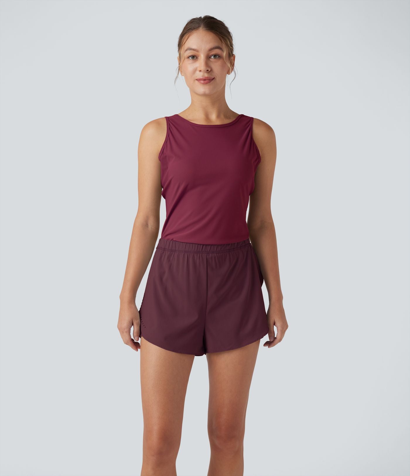 Combi-short running 2-en-1 dos nu réfléchissant séchage rapide avec poches latérales - Édition Easy Peasy - UPF50+