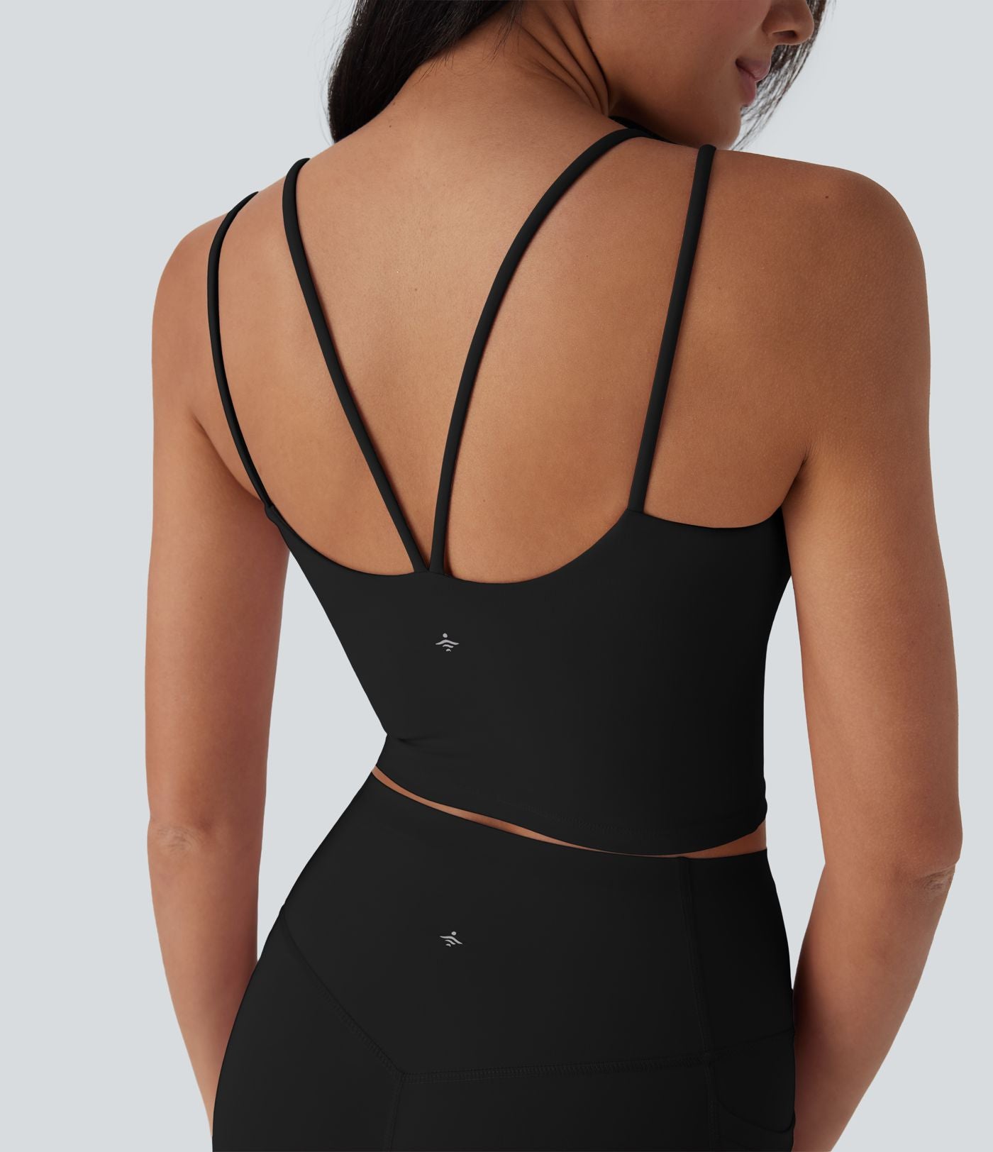 Débardeur de yoga court Halara UltraSculpt™ Cool dos nu à séchage rapide - UPF50+
