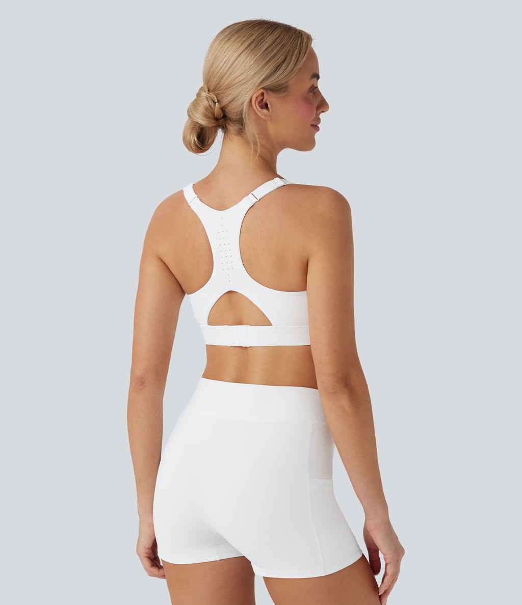 Brassière d'entraînement SpeedWave™ maintien moyen coques moulées perforée crochet ajustable séchage rapide E-G