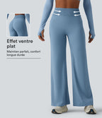 Pantalon de yoga droit Halara UltraSculpt™ taille haute gainant avec effet scrunch et poches