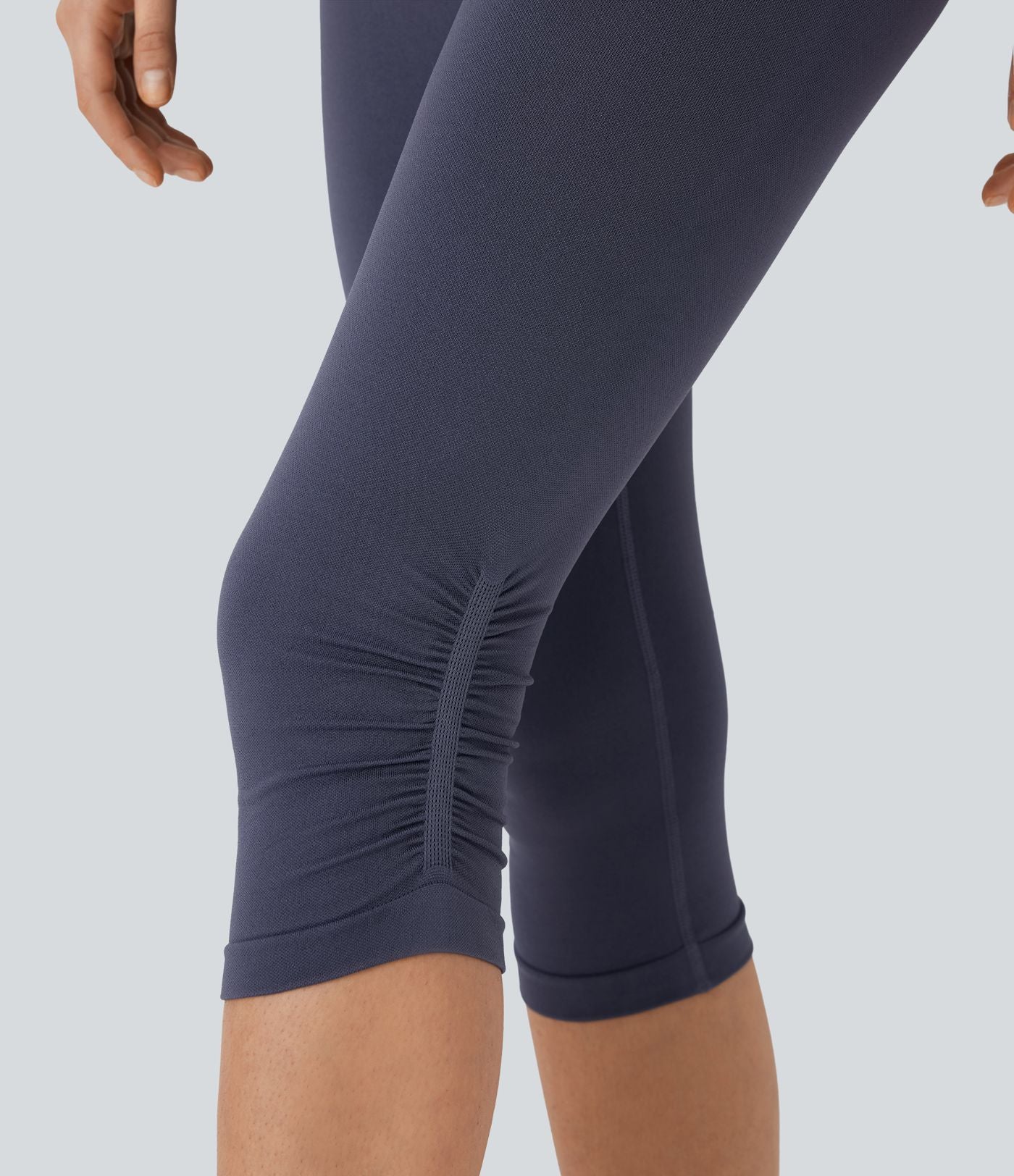 Legging yoga pedal pusher taille haute froncé sans couture OneForm Seamless Flow