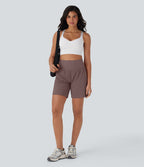 Short de yoga SoftlyZero™ Airy 2-en-1 taille très haute avec poches et effet frais InstantCool 17,5 cm