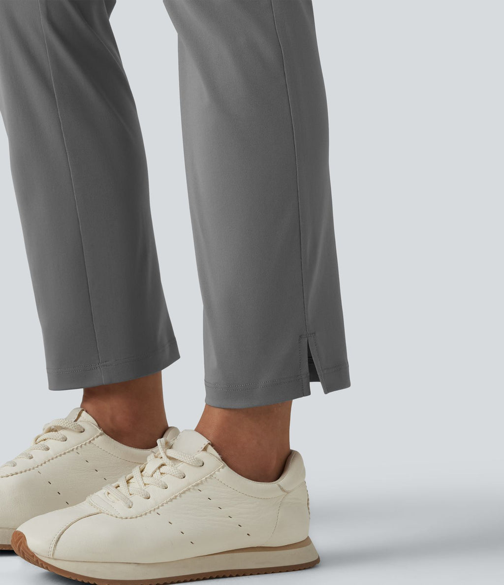 Pantalon de golf fuselé taille haute avec poches