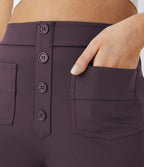 Pantalon taille haute coupe droite DayStretch avec poches