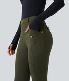 Pantalon ajusté taille haute DayStretch avec poches