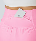 Short yoga 2-en-1 SoftlyZero™ Airy effet frais InstantCool taille très haute 12,5 cm avec poches, longueur allongée