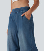 Jean décontracté Halara Flex™ taille mi-haute coupe ample avec poches