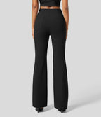 Pantalon tailleur légèrement évasé taille haute avec poches arrière Halara Flex™