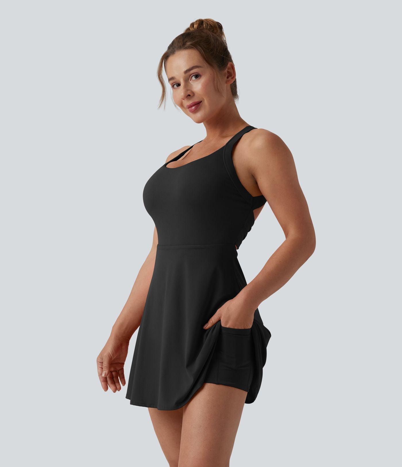 Robe de danse SoftlyZero™ Airy dos nu torsadé effet frais InstantCool, accès facile Easy Peasy, bonnets E-G