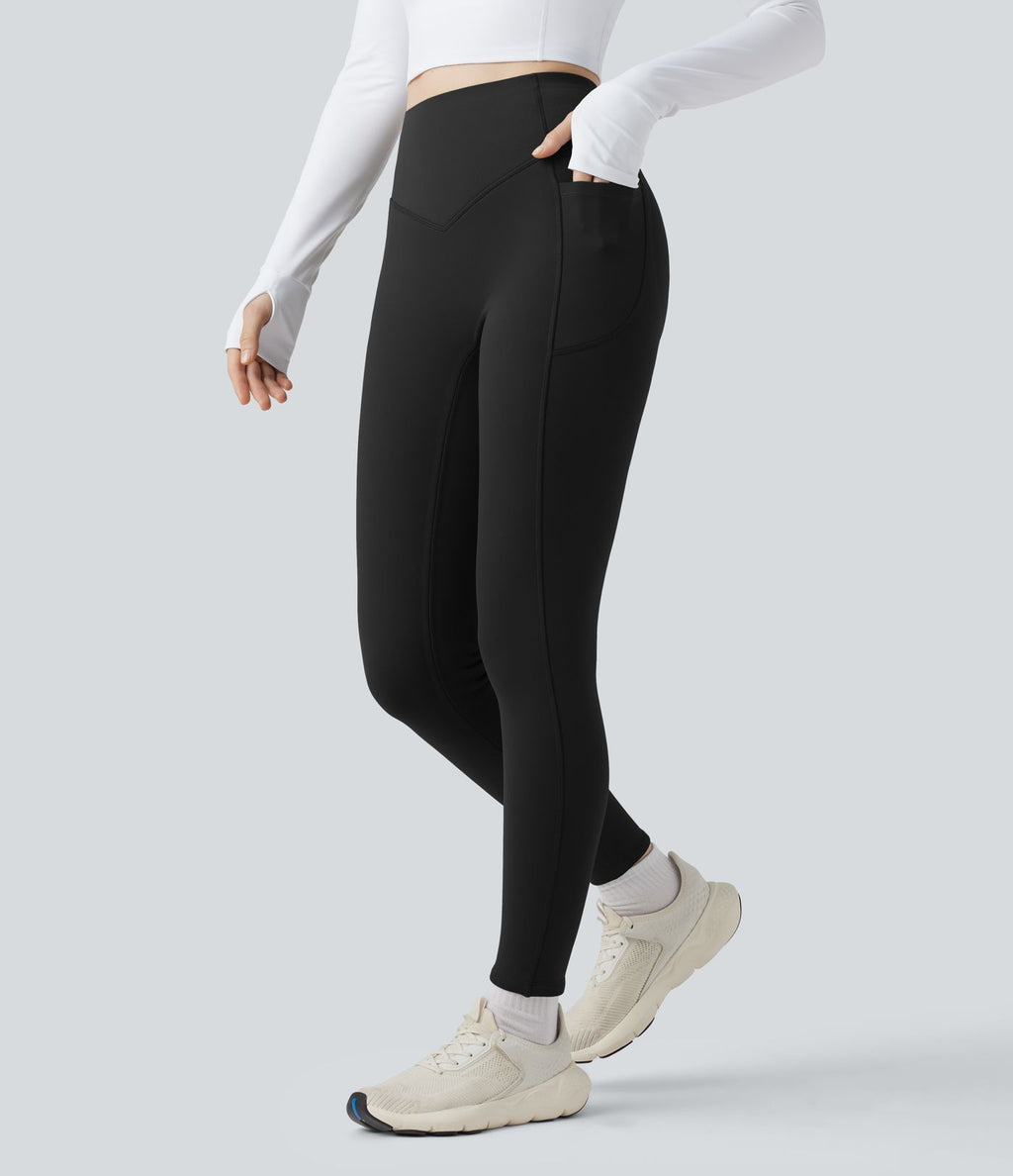 Legging de yoga Halara UltraSculpt™ Extra Heat taille haute froncé effet push-up gainant avec poches