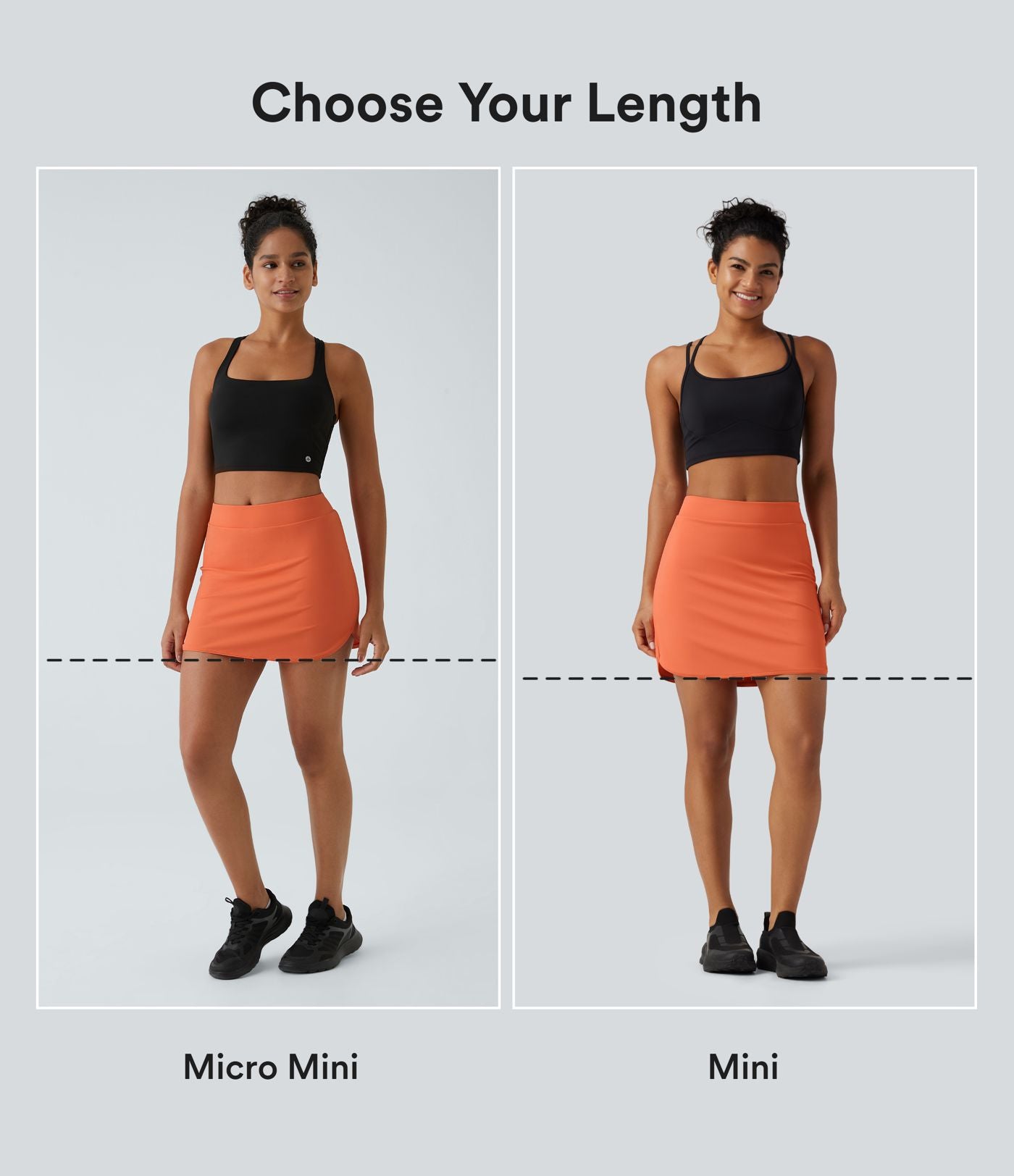 Jupe de golf mini 2-en-1 taille haute en SoftlyZero™ Airy à effet frais InstantCool avec poches