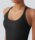 Débardeur yoga SoftlyZero™ Plush à découpes A-D