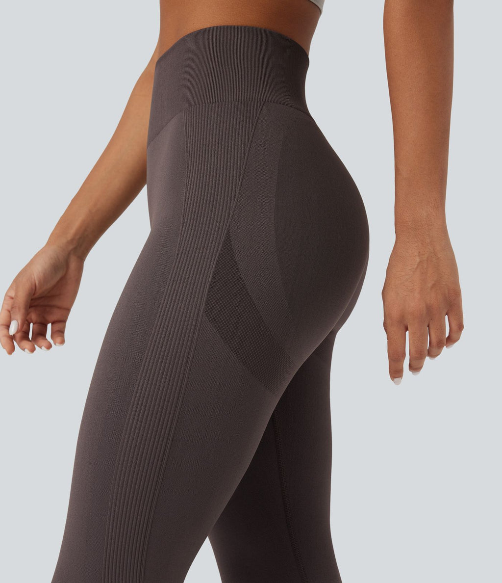 Legging yoga taille haute push-up froncé sans couture OneForm Seamless Flow