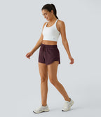 Shorts Running 7,5cm 2 en1 Taille Mi-Haute Cordon de Serrage Empiècement Mesh Contrastant