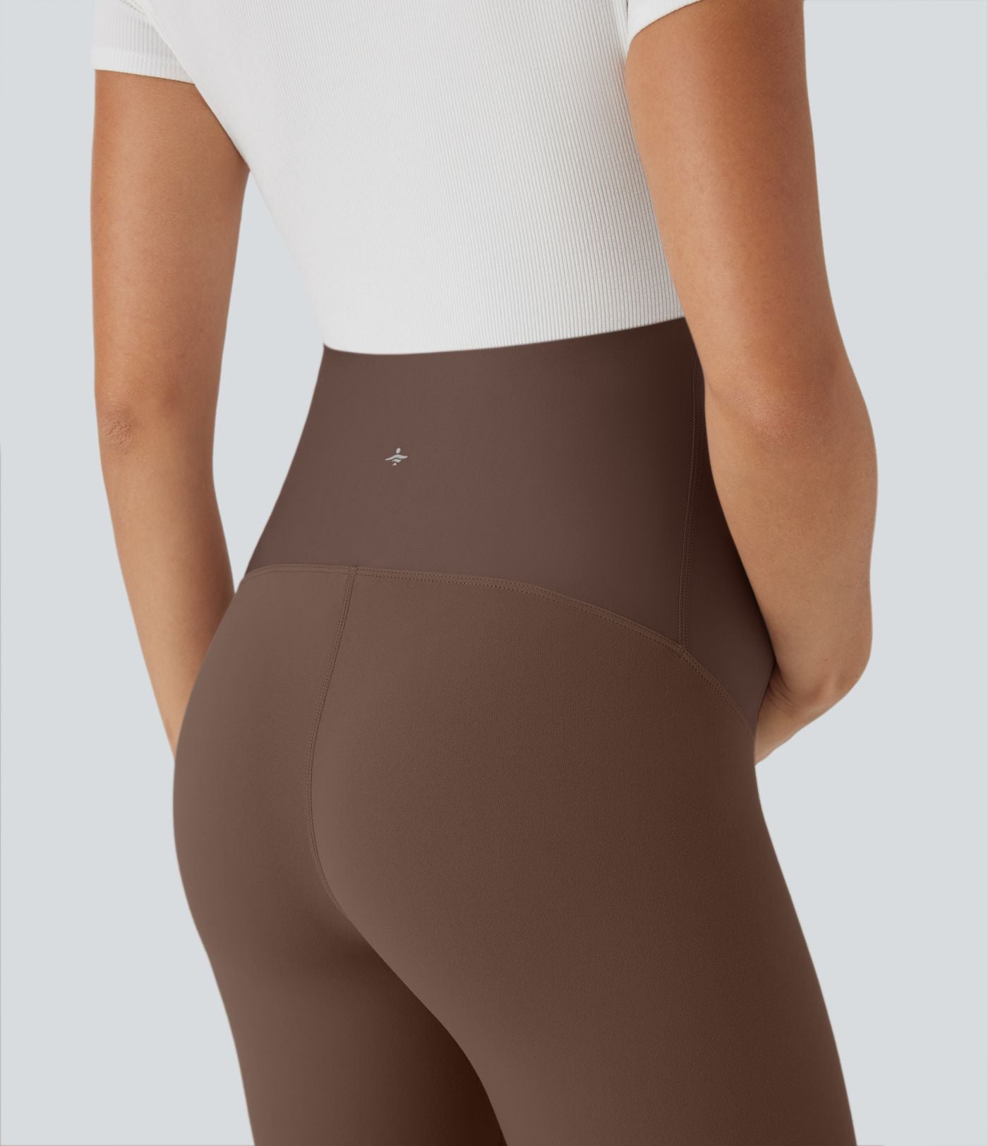 Short cycliste de yoga de maternité Softlyzero™ à taille super haute 17,5 cm-UPF50+