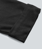 Pantalon jogging tailleur polaire coupe droite taille haute avec poches