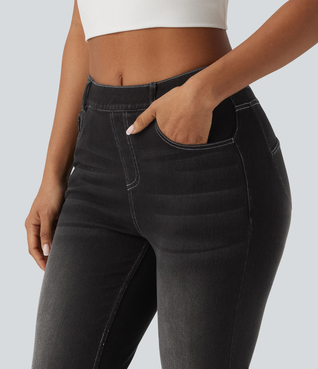 Halara Flex™ Jean bootcut casual taille mi-haute avec poches