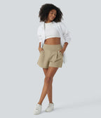 Short de travail large taille haute DayStretch avec poches