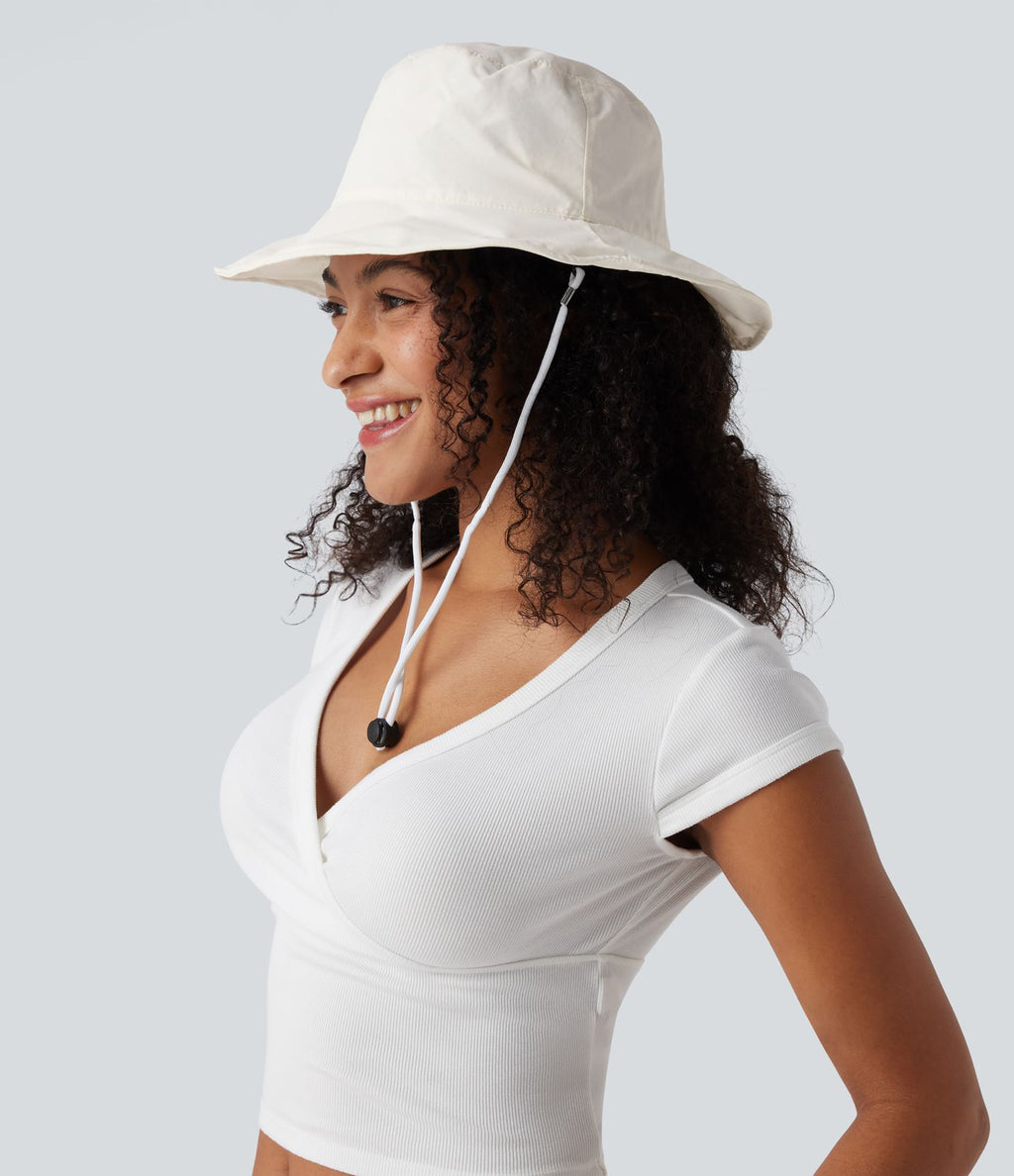 Chapeau de soleil large bord réglable - UPF40+