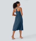 Robe caraco décontractée SoftlyZero™ Airy dos nageur effet frais InstantCool avec poches, bonnets E-G