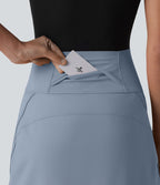 Jupe de golf courte 2-en-1 SoftlyZero™ Airy effet frais InstantCool taille ultra-haute gainant avec ourlet arrondi et poches