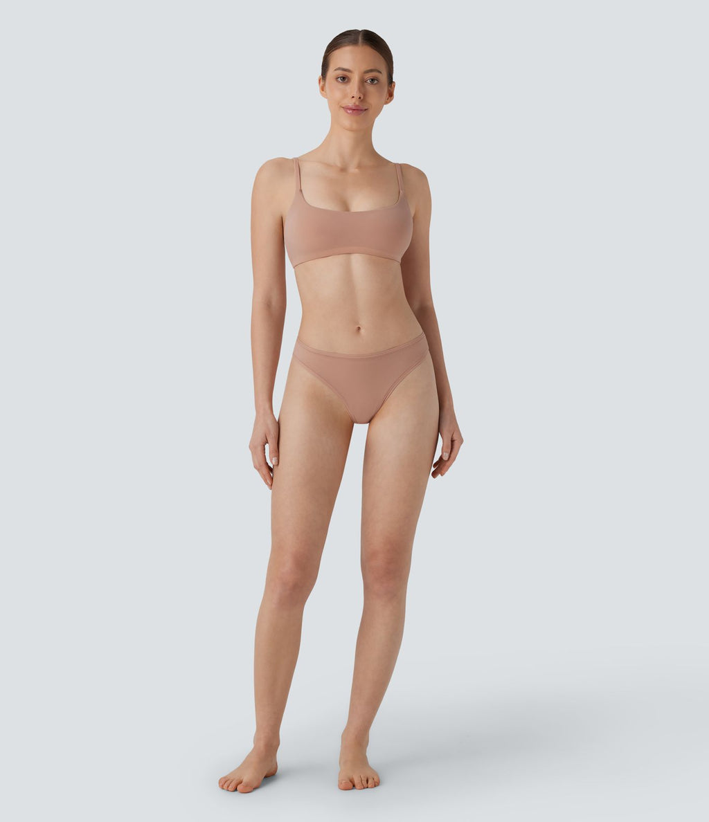 Brassière de détente extensible dos nu douce pour la peau avec bretelles ajustables