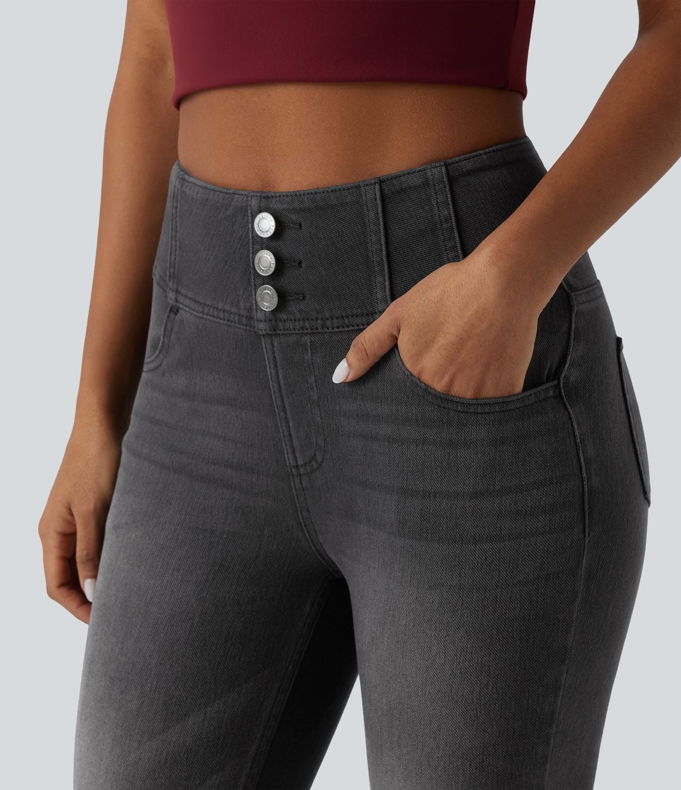 Jean skinny Halara Flex™ taille haute avec poches