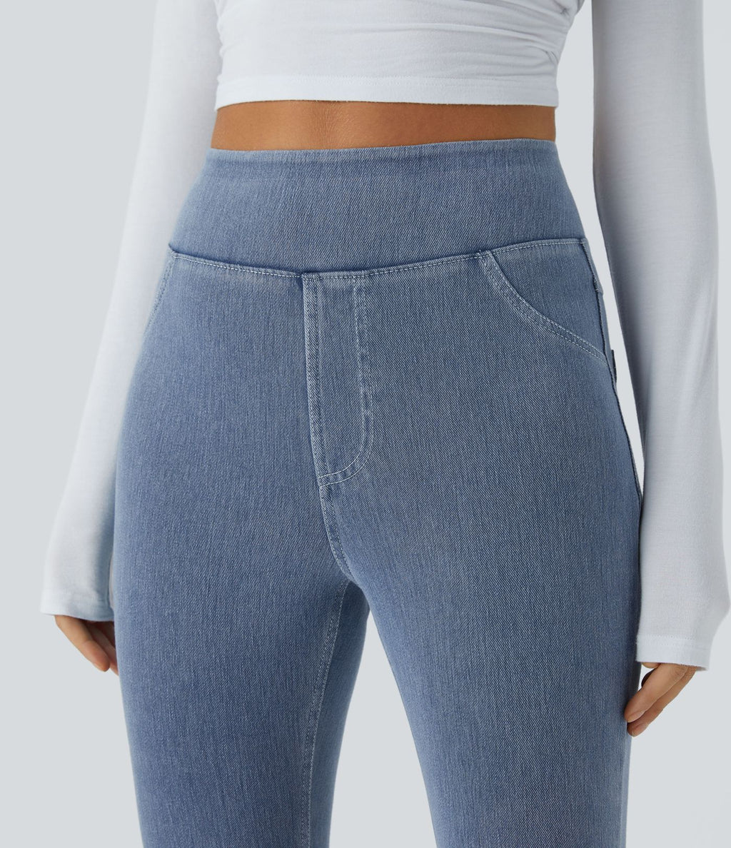 Halara Flex™ Jegging Casual Taille Haute Tricot Extensible Poche Latérale Arrière