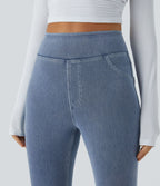 Halara Flex™ Jegging Casual Taille Haute Tricot Extensible Poche Latérale Arrière