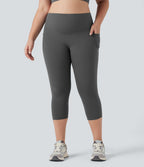 Jupe-short de tennis courte 2-en-1 gainante taille haute avec poches