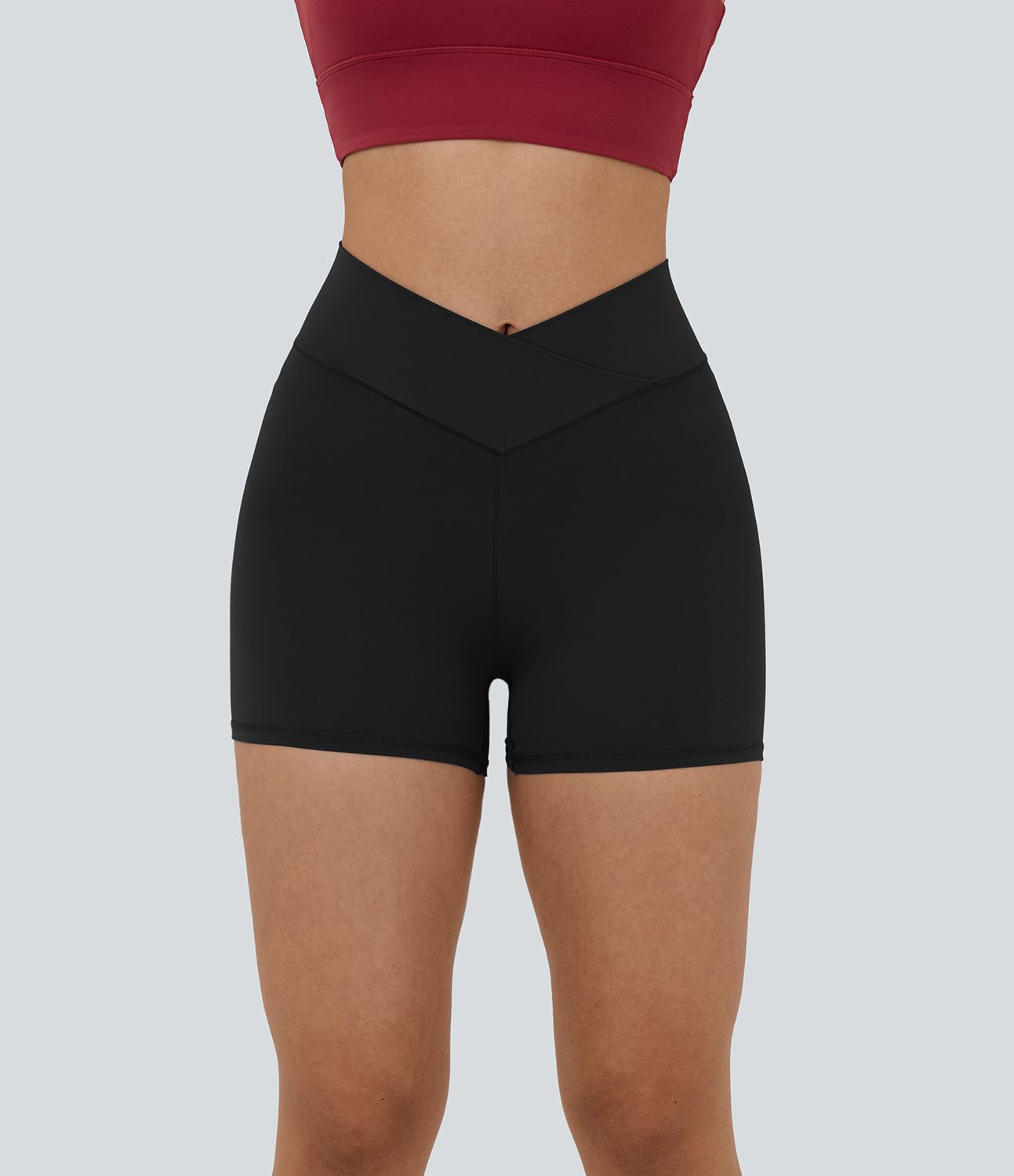 Softlyzero™ Short 7,5cm Biker Taille Haute Croisé Uni