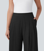 Pantalon de costume Breezeful™ à taille haute, jambes larges, poches latérales et séchage rapide