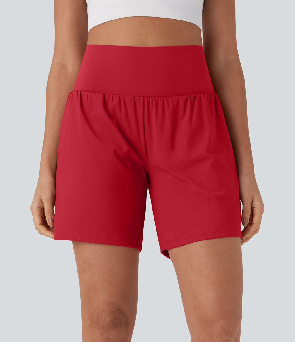 Short de yoga SoftlyZero™ Airy 2-en-1 taille très haute avec poches et effet frais InstantCool 17,5 cm